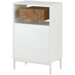 Höffner Kommode  Schiava ¦ weiß ¦ Maße (cm): B: 60 H: 95 T: 40.0