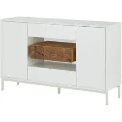 Höffner Sideboard  Schiava ¦ weiß ¦ Maße (cm): B: 140 H: 85 T: 40.0