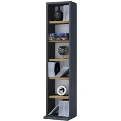 Höffner Standregal  Elementa ¦ mehrfarbig ¦ Maße (cm): B: 21 H: 91,8
