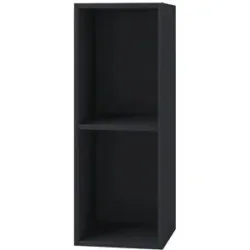 Höffner Standregal  Platto ¦ schwarz ¦ Maße (cm): B: 34 H: 72