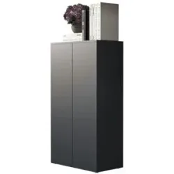 Höffner Kommode  Dalosa ¦ grau ¦ Maße (cm): B: 60 H: 108
