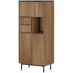 Höffner Highboard  Amsterdam ¦ holzfarben ¦ Maße (cm): B: 75 H: 160 T: 42.0