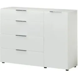 Höffner Sideboard  Vitreo Neo ¦ weiß ¦ Maße (cm): B: 135 H: 99 T: 40.0