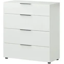 Höffner Kommode  Vitreo Neo ¦ weiß ¦ Maße (cm): B: 90 H: 99 T: 40.0