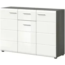 Höffner Kommode  Salsa ¦ weiß ¦ Maße (cm): B: 120 H: 85 T: 37.0