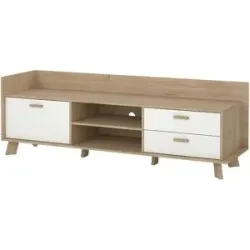 Höffner TV-Lowboard  Imperia ¦ weiß ¦ Maße (cm): B: 181,9 H: 51,2 T: 61.6