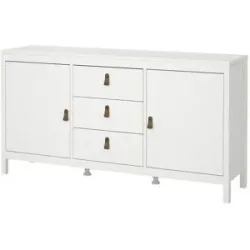 Höffner Sideboard  Madron ¦ weiß ¦ Maße (cm): B: 151,4 H: 79,7 T: 38.4
