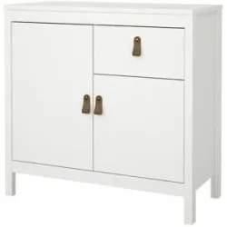 Höffner Sideboard  Madron ¦ weiß ¦ Maße (cm): B: 82,3 H: 79,7 T: 38.4