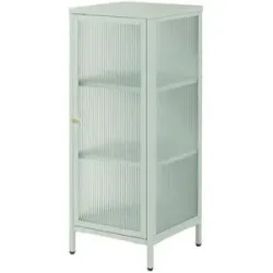 Höffner Vitrine  Milea ¦ grün ¦ Maße (cm): B: 40 H: 101,5 T: 40.0