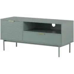 Höffner TV-Lowboard  Nanno ¦ grün ¦ Maße (cm): B: 110 H: 49,5 T: 41.5