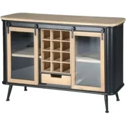 Höffner Sideboard  Imola ¦ schwarz ¦ Maße (cm): B: 119,5 H: 80,5 T: 39.5