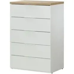 Höffner Kommode  Siena ¦ weiß ¦ Maße (cm): B: 68,9 H: 101,8 T: 44.3