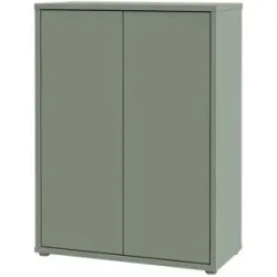 Höffner Kommode  Bolognano ¦ grün ¦ Maße (cm): B: 74,5 H: 99,1 T: 34.9