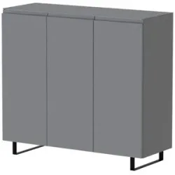 Höffner Kommode  Nicolo ¦ grau ¦ Maße (cm): B: 120 H: 110 T: 45.0