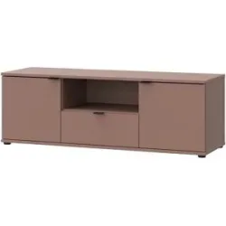 Höffner TV-Lowboard  Gannano ¦ rot ¦ Maße (cm): B: 129,8 H: 43,9 T: 41.3