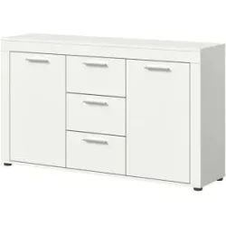 Höffner Sideboard  Bardenas ¦ weiß ¦ Maße (cm): B: 125 H: 80 T: 35.0