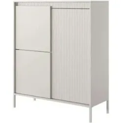 Höffner Highboard  Senso ¦ schwarz ¦ Maße (cm): B: 39 H: 123