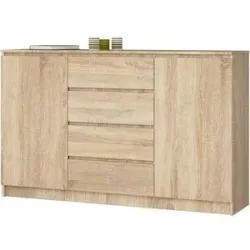 Höffner Highboard 160 cm breit Kilian ¦ holzfarben ¦ Maße (cm): B: 160 H: 99