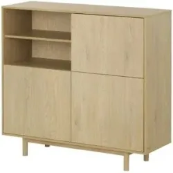 Roomers Highboard  Offida ¦ holzfarben ¦ Maße (cm): B: 125 H: 115 T: 43.0
