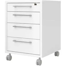 Höffner Rollcontainer  Success ¦ weiß ¦ Maße (cm): B: 48,2 H: 68,2 T: 49.1