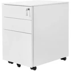 Höffner Rollcontainer   ¦ weiß ¦ Maße (cm): B: 39 H: 60