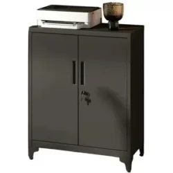 Höffner Aktenschrank   ¦ schwarz ¦ Maße (cm): B: 80 H: 99,9