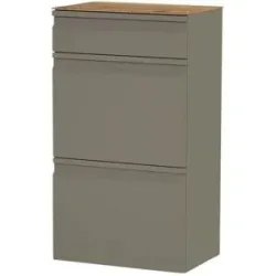Wohnwert Hängeschrank  Leo ¦ grau ¦ Maße (cm): B: 53 H: 94 T: 36.0