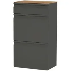 Wohnwert Hängeschrank  Leo ¦ grau ¦ Maße (cm): B: 53 H: 94 T: 36.0