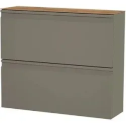 Wohnwert Hängeschuhschrank  Leo ¦ grau ¦ Maße (cm): B: 93 H: 79 T: 28.0