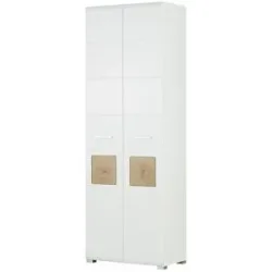 Höffner Garderobenschrank  Cortina ¦ weiß ¦ Maße (cm): B: 70 H: 203 T: 40.0