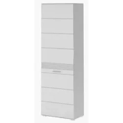 Höffner Garderobenschrank  Linus ¦ weiß ¦ Maße (cm): B: 55 H: 190 T: 37.0