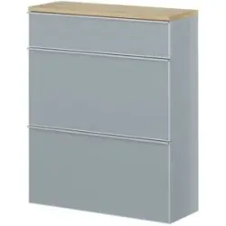 Höffner Hängeschrank  Xena ¦ grau ¦ Maße (cm): B: 84 H: 102 T: 31.0