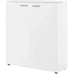 Höffner Schuhschrank  Crone ¦ weiß ¦ Maße (cm): B: 100 H: 110 T: 34.0