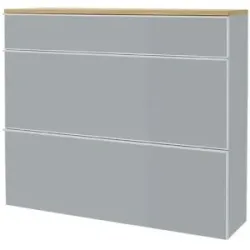 Höffner Hängeschrank  Xena ¦ grau ¦ Maße (cm): B: 120 H: 102 T: 31.0