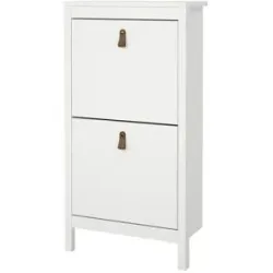 Höffner Schuhkipper  Madron ¦ weiß ¦ Maße (cm): B: 53,8 H: 102,9 T: 24.6