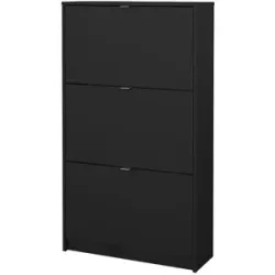 Höffner Schuhkipper  Cisano ¦ schwarz ¦ Maße (cm): B: 70,3 H: 123,6 T: 24.1