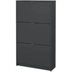 Höffner Schuhkipper  Cisano ¦ grau ¦ Maße (cm): B: 70,3 H: 123,6 T: 24.1
