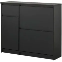 Höffner Schuhschrank  Nardo ¦ schwarz ¦ Maße (cm): B: 108,9 H: 92,9 T: 31.5