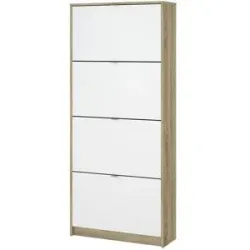 Höffner Schuhkipper  Cisano ¦ weiß ¦ Maße (cm): B: 70,3 H: 162 T: 24.1