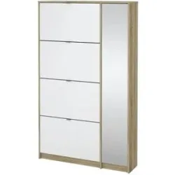 Höffner Schuhkipper  Cisano ¦ weiß ¦ Maße (cm): B: 98,8 H: 162 T: 24.1