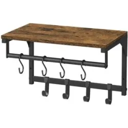 Höffner Garderobenleiste   ¦ braun ¦ Holzwerkstoff,Metall ¦ Maße (cm): B: 40 H: 24