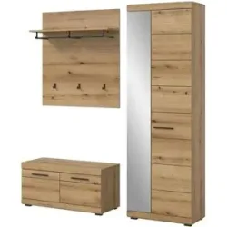Höffner Garderobenkombination 3-teilig  Scout ¦ holzfarben ¦ Maße (cm): B: 167 H: 197