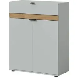 Höffner Schuhkommode   ¦ grau ¦ Maße (cm): B: 75 H: 98