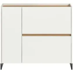 Höffner Schuhschrank   ¦ weiß ¦ Maße (cm): B: 110 H: 94