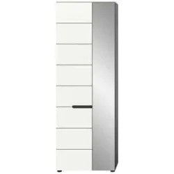 Höffner Garderobenschrank  Canu ¦ grau ¦ Maße (cm): B: 65 H: 190