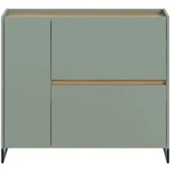 Höffner Schuhschrank   ¦ grün ¦ Maße (cm): B: 110 H: 94