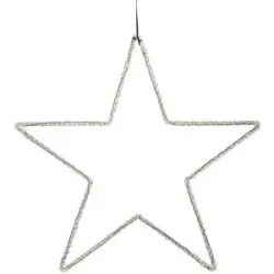 Höffner LED Stern   ¦ grau ¦ Kunststoff ¦ Maße (cm): B: 61 H: 59 T: 4.5