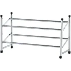 Höffner Schuhregal  Alibert ¦ silber ¦ Maße (cm): B: 115 H: 35 T: 23.0