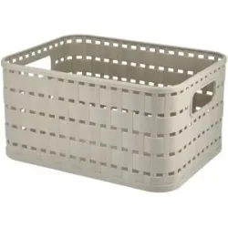 Rotho Aufbewahrungsbox  COUNTRY ¦ beige ¦ Kunststoff ¦ Maße (cm): B: 13,7 H: 9,8