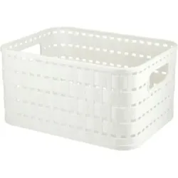 Rotho Aufbewahrungsbox  COUNTRY ¦ weiß ¦ Kunststoff ¦ Maße (cm): B: 13,7 H: 9,8